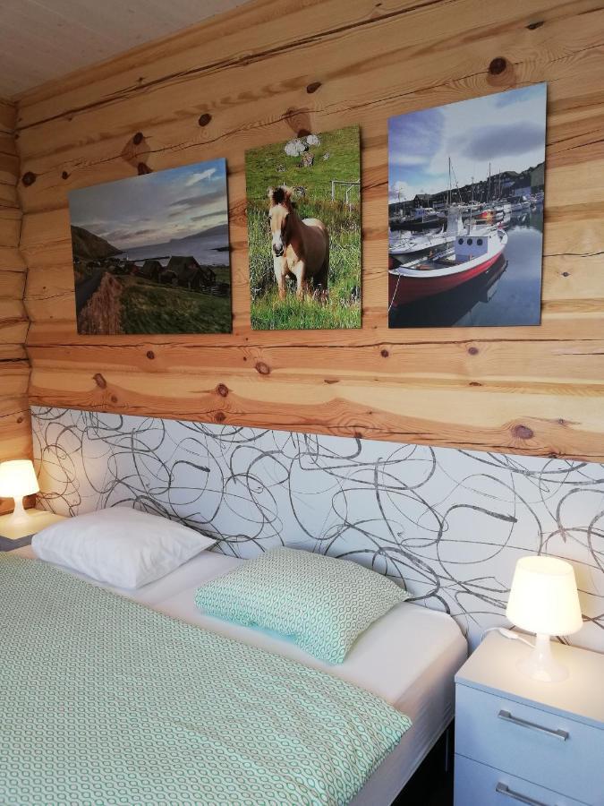 Gotugjogv Log House Apartment Bagian luar foto